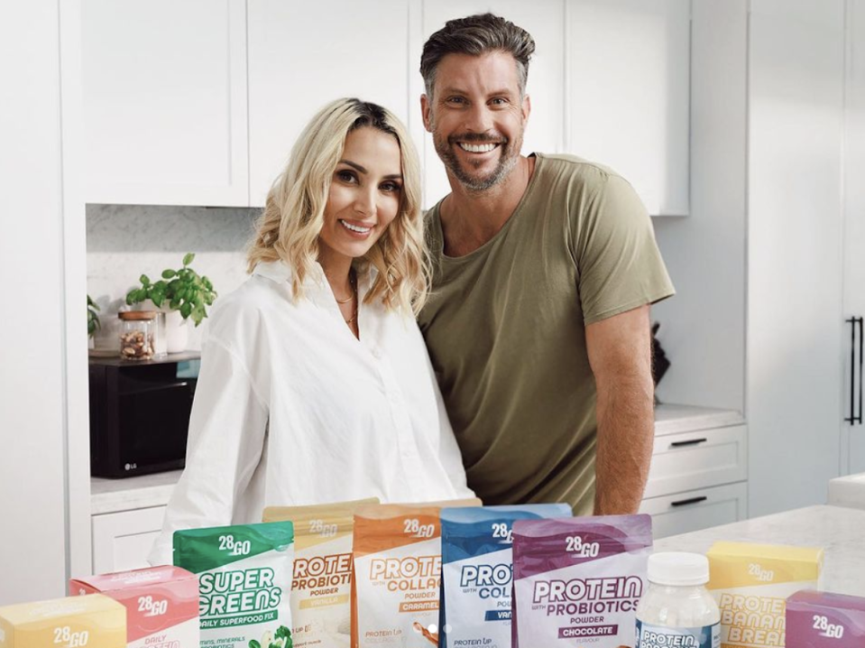 Sam and Snezana Wood with 28GO products