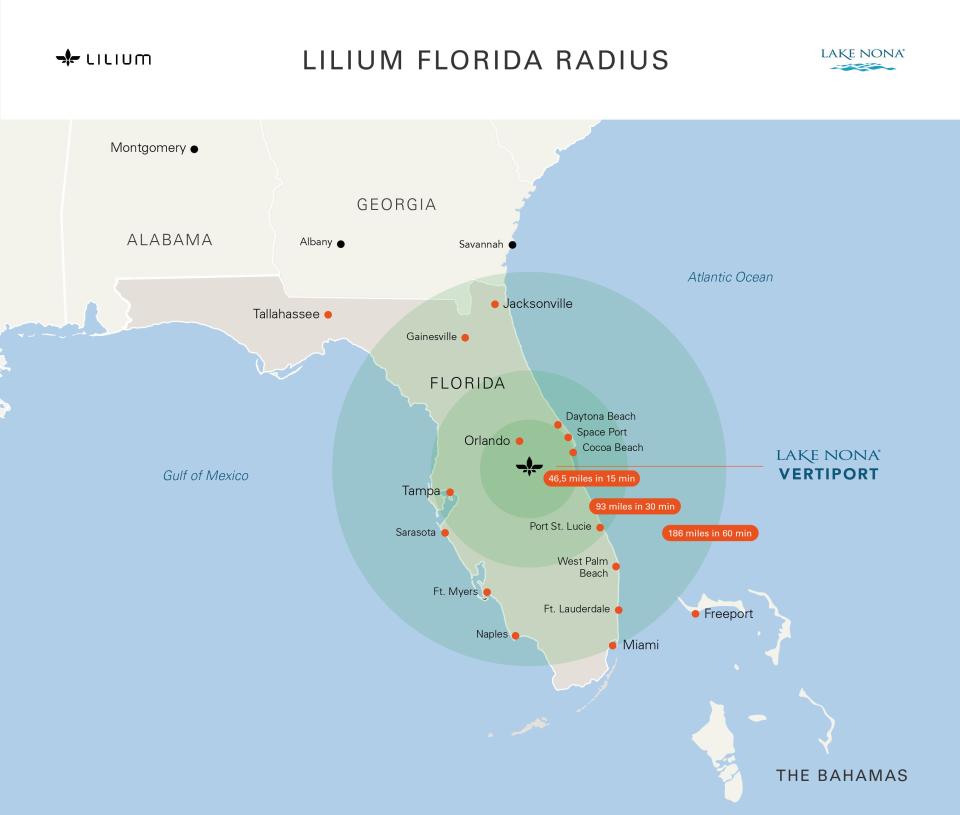 Florida Lake Nona Lilium radius