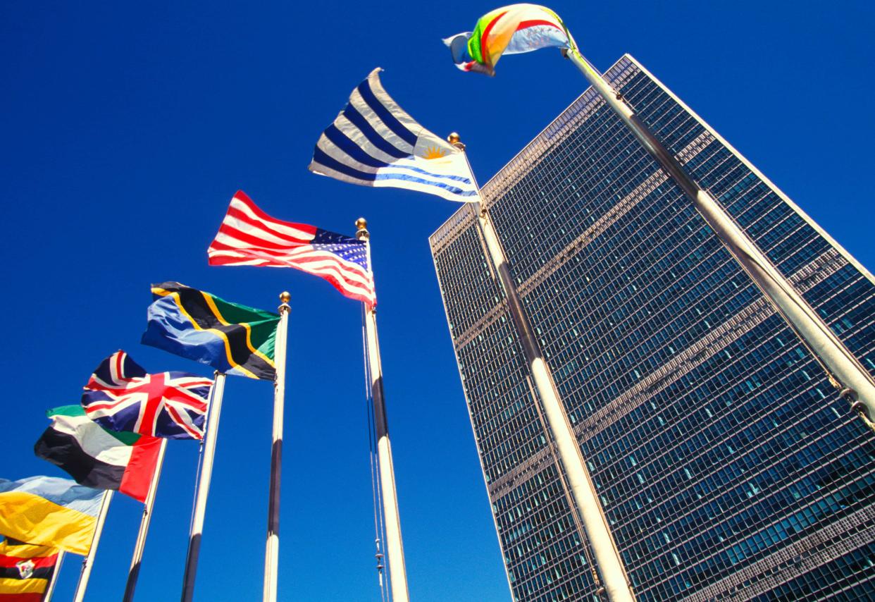 The UN headquarters... but where are they? - © Sandra Baker / Alamy Stock Photo