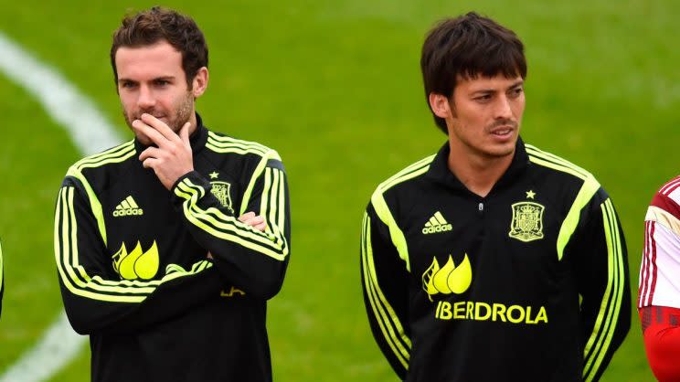 David Silva and Juan Mata