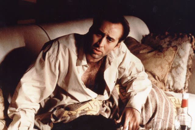 <p>Mary Evans/Ronald Grant/Everett Collection</p> Nicolas Cage in 1995's Leaving Las Vegas