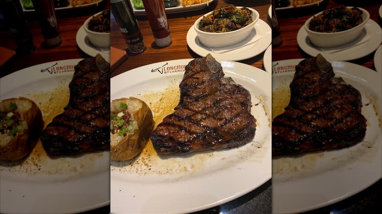 T-bone at Longhorn Steakhouse