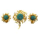 <p><strong>Cartier</strong></p><p>1stdibs.com</p><p><a href="https://www.1stdibs.com/jewelry/earrings/clip-on-earrings/cartier-paris-18-karat-yellow-gold-turquoise-flower-brooch-earrings-set/id-j_5202072/" rel="nofollow noopener" target="_blank" data-ylk="slk:Discover;elm:context_link;itc:0;sec:content-canvas" class="link ">Discover</a></p><p>This whimsical and playful turquoise floral-inspired brooch-and-earring pair was created during the 1940s at the Paris branch of <a href="https://www.cartier.com" rel="nofollow noopener" target="_blank" data-ylk="slk:Cartier;elm:context_link;itc:0;sec:content-canvas" class="link ">Cartier</a>. Pieces created during this decade are rather rare, making this set even more desirable. </p>