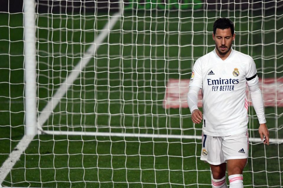 Eden Hazard was injured again for Real Madrid at the weekend (AFP via Getty Images)