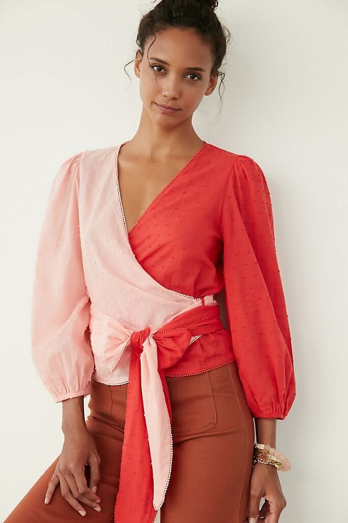 This blouse comes in sizes XS to L. Originally $90, <a href="https://fave.co/3ifMDrI" target="_blank" rel="noopener noreferrer">get it now for an extra 30% off at Anthropologie</a>.