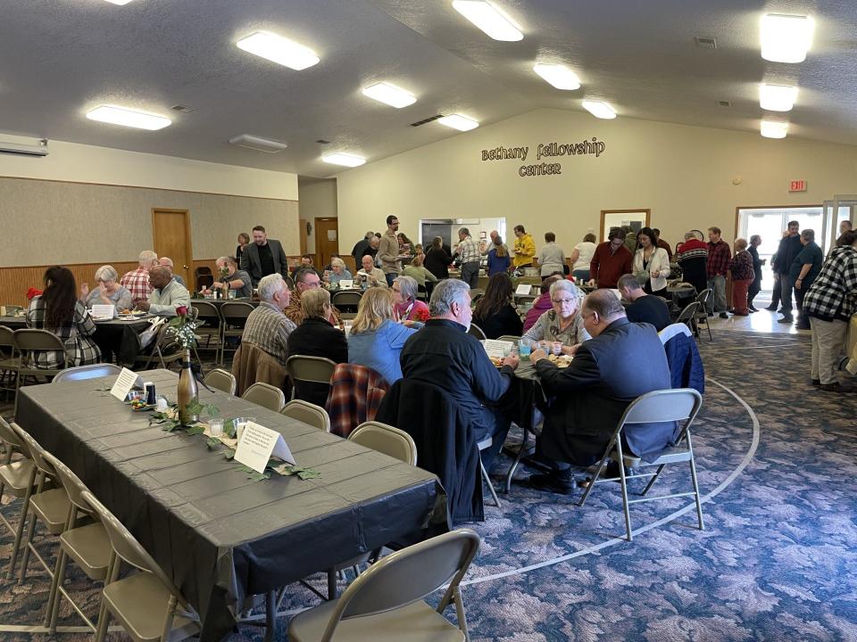 Many gathered Sunday at Bethany Eagle’s Nest Community Church to celebrate the ministry of retired Pastor Louie Barnett.