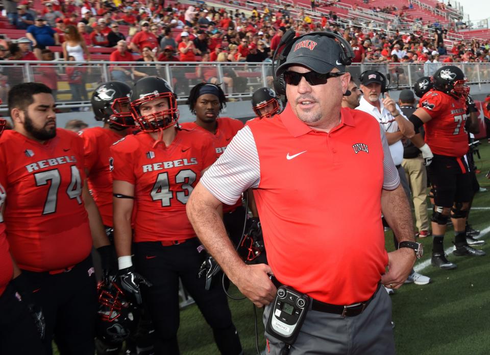 Tony Sanchez and UNLV were 4-8 in 2016. (Getty)
