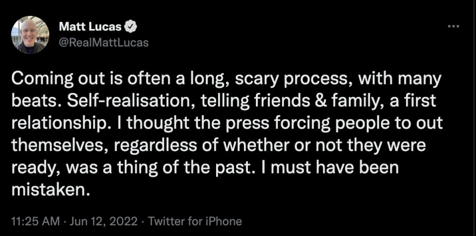 Matt Lucas defended Rebel Wilson on Twitter (Twitter)