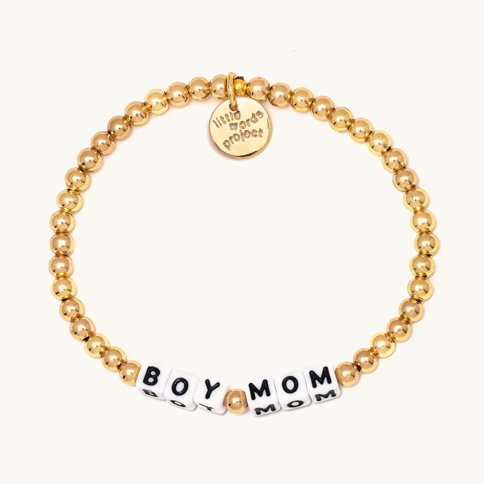 <p><a href="https://go.redirectingat.com?id=74968X1596630&url=https%3A%2F%2Fwww.littlewordsproject.com%2Fproducts%2Fboy-mom-gold-plated&sref=https%3A%2F%2Fwww.cosmopolitan.com%2Fstyle-beauty%2Ffashion%2Fg20108306%2Fbest-last-minute-mothers-day-gifts%2F" rel="nofollow noopener" target="_blank" data-ylk="slk:Shop Now;elm:context_link;itc:0;sec:content-canvas" class="link ">Shop Now</a></p><p>Boy Mom Bracelet</p><p>littlewordsproject.com</p><p>$27.00</p>