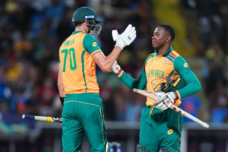 South Africa take on India in the T20 World Cup final  (Copyright 2024 The Associated Press. All rights reserved)