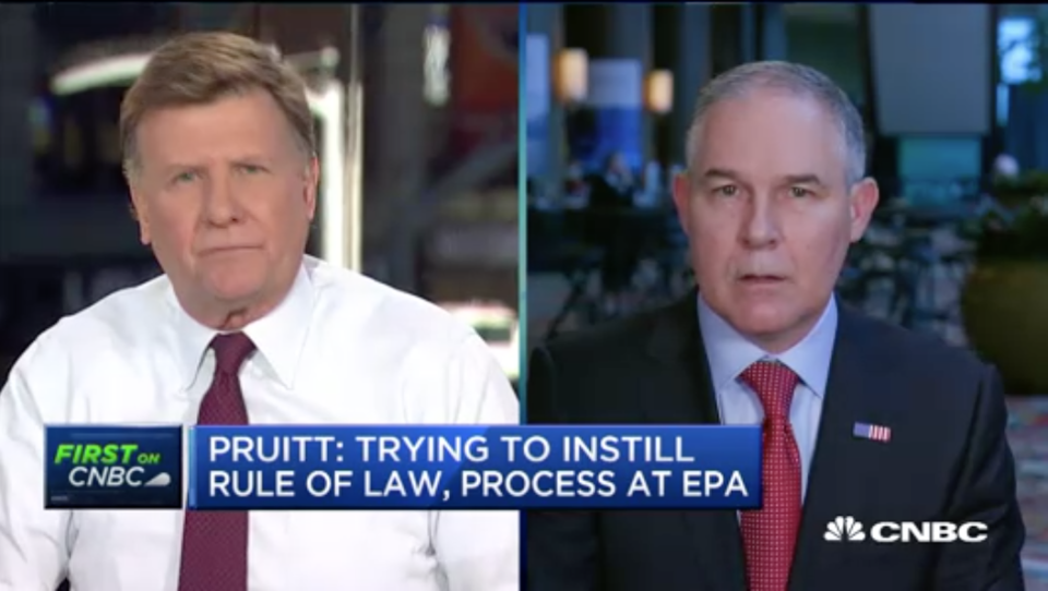 Scott Pruitt Joe Kernen