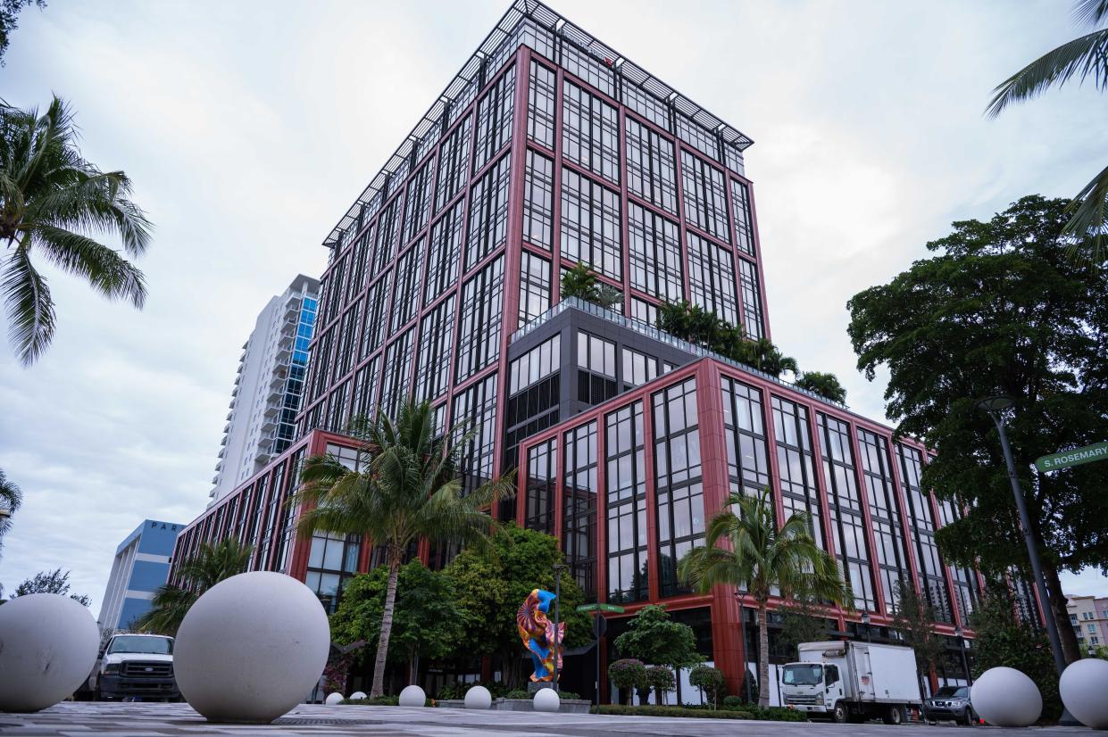 The south-facing side of 360 Rosemary Avenue is seen on Wednesday, December 21, 2022, in downtown West Palm Beach, FL.