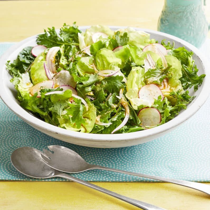 mothers day appetizers spring salad with radishes