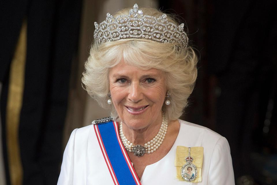 LONDON, ENGLAND - MAY 18: Camilla, Duchess of Cornwall arrives at The State Opening of Parliament on May 18, 2016 in London, England. The State Opening of Parliament is the formal start of the parliamentary year. This year's Queen's Speech, setting out the government's agenda for the coming session, is expected to outline policy on prison reform, tuition fee rises and reveal the potential site of a UK spaceport. (Photo by Eddie Mulholland - WPA Pool/Getty Images)