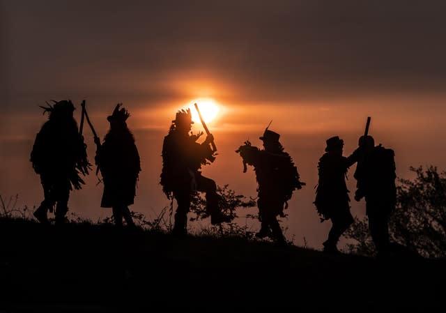 Morris Men Dance in the Dawn