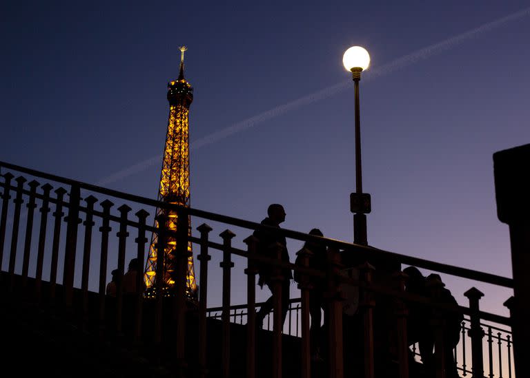 La Torre Eiffel de París, el 9 de febrero del 2022.