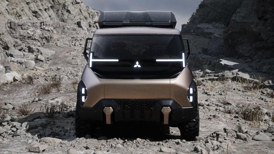 D:X Concept改以新的橫置T型燈條來塑造新的家族化面孔。(圖片來源/ Mitsubishi)