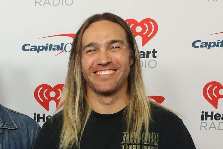 Pete Wentz of Fall Out Boy arrives for the iHeartRadio Music Festival at T-Mobile Arena in Las Vegas on September 23. The musician turns 45 on June 5. File Photo by James Atoa/UPI