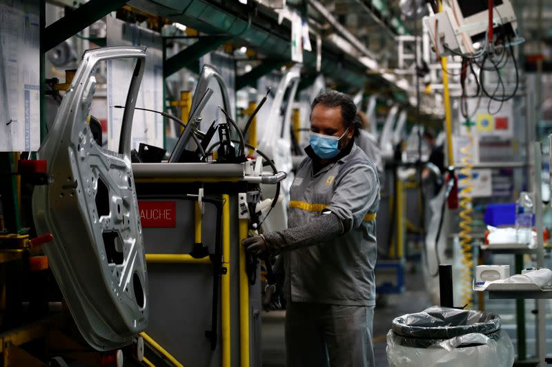 Renault ramps up production at its factory of Flins, near Paris