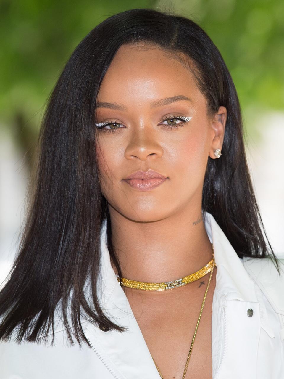 Rihanna attends the Louis Vuitton Menswear Spring/Summer 2019 show as part of Paris Fashion Week Week on June 21, 2018 in Paris, France