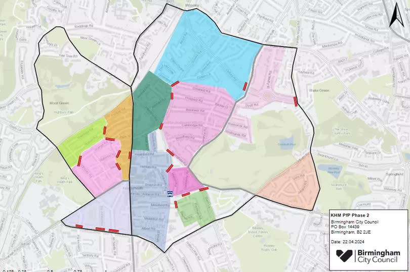 A map of the proposals put foward for consultation.