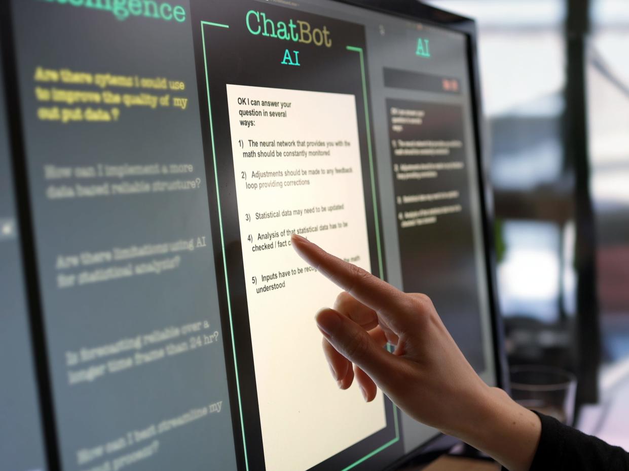 Stockphoto of a chatbot interface