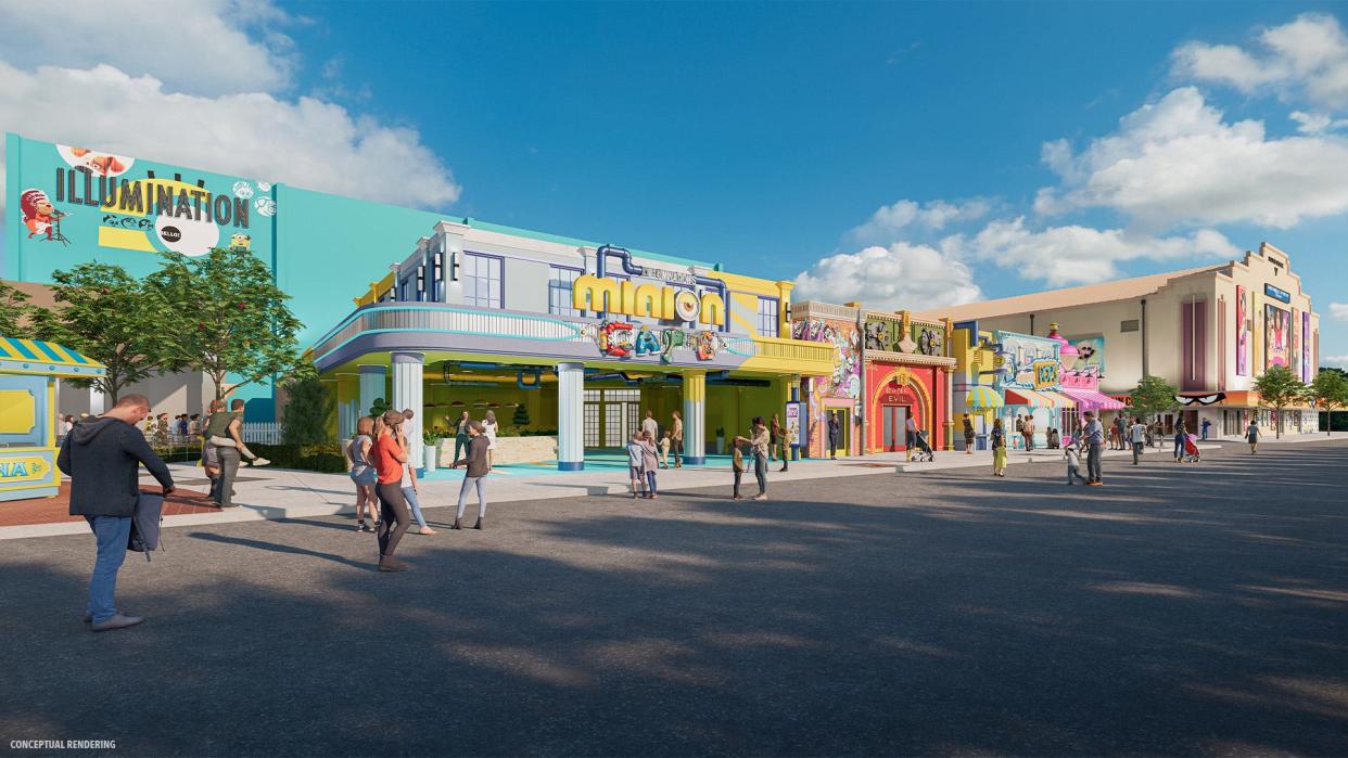 Minion Land opens at Universal Studios Florida this summer.
