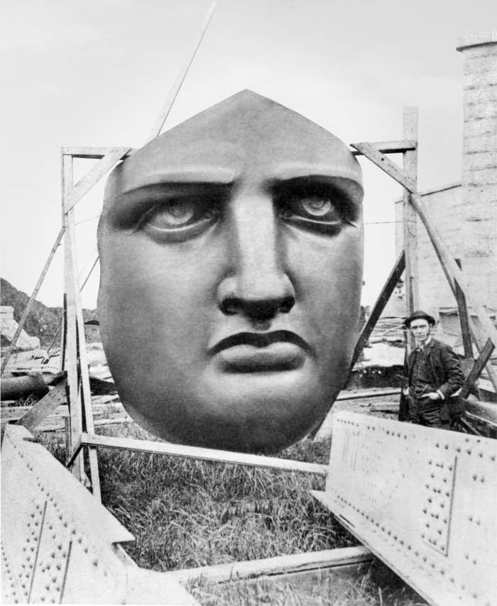 The Statue of Liberty's face