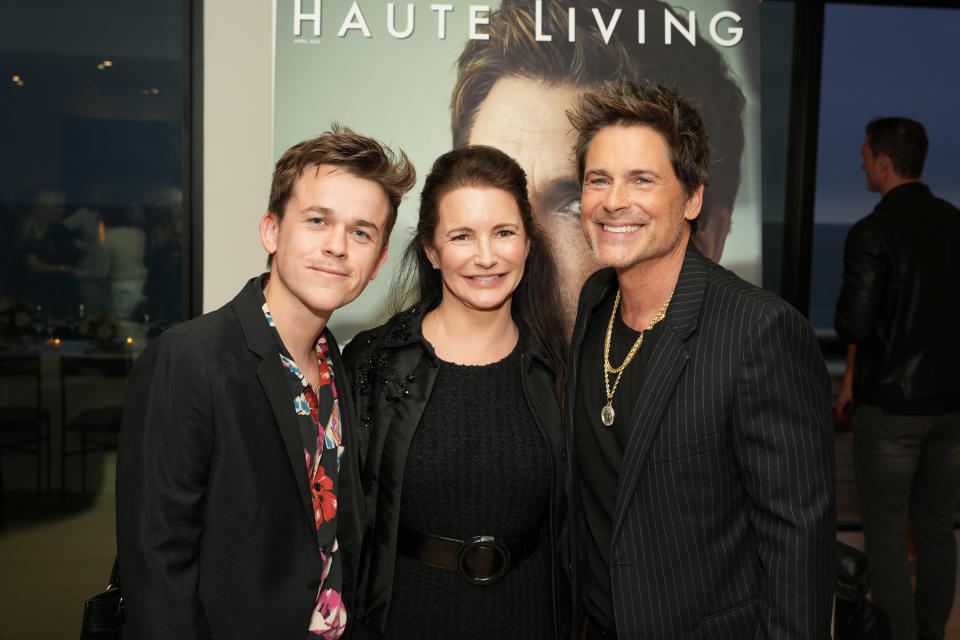 John Owen Lowe, Kristin Davis and Rob Lowe