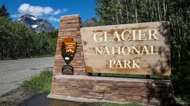 PHOTO: The entrance to Glacier National Park, June 20, 2018, near East Glacier, Montana. (George Rose/Getty Images, FILE)