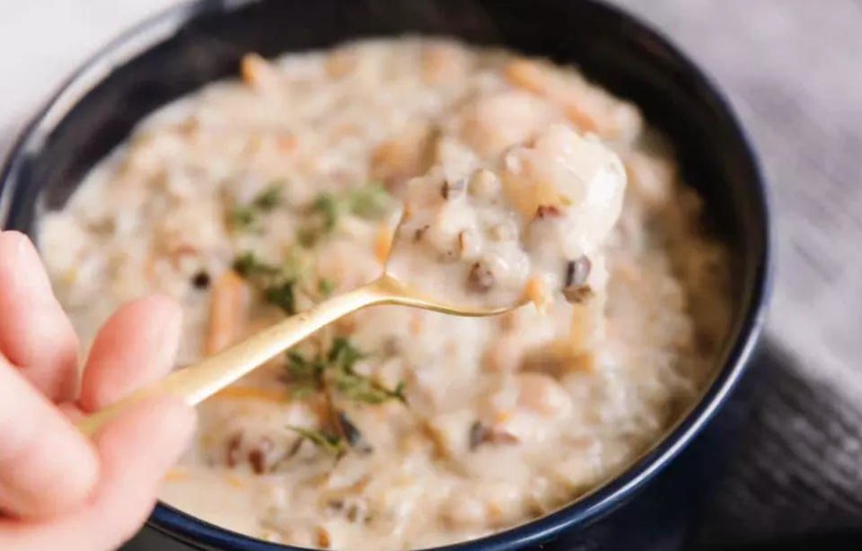 <p>This chicken wild rice soup can be made in an Instant Pot for a speedy weeknight meal. The chickpeas and wild rice give the creamy soup a boost of nutrients. You can <a href="https://www.thedailymeal.com/make-ahead-meals-you-can-freeze?referrer=yahoo&category=beauty_food&include_utm=1&utm_medium=referral&utm_source=yahoo&utm_campaign=feed" rel="nofollow noopener" target="_blank" data-ylk="slk:make this ahead and freeze;elm:context_link;itc:0;sec:content-canvas" class="link ">make this ahead and freeze</a> for later too — just don’t add in the dairy until you reheat it on the stove.</p> <p><a href="https://www.thedailymeal.com/chicken-wild-rice-soup?referrer=yahoo&category=beauty_food&include_utm=1&utm_medium=referral&utm_source=yahoo&utm_campaign=feed" rel="nofollow noopener" target="_blank" data-ylk="slk:For the Chicken Wild Rice soup recipe, click here.;elm:context_link;itc:0;sec:content-canvas" class="link ">For the Chicken Wild Rice soup recipe, click here.</a></p>