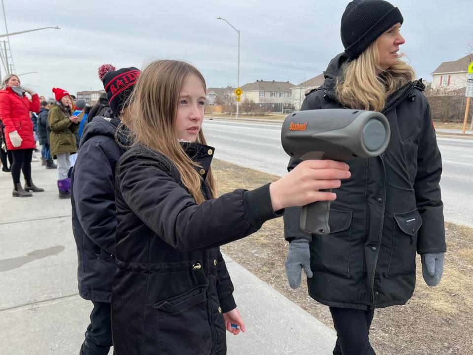 St. Cecilia student Addison Shaw says it's sad that drivers speed in her school zone. 