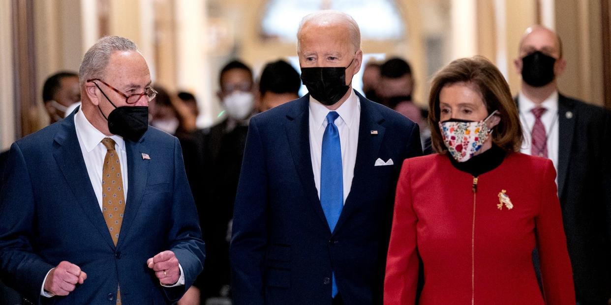 Schumer, Biden and Pelosi