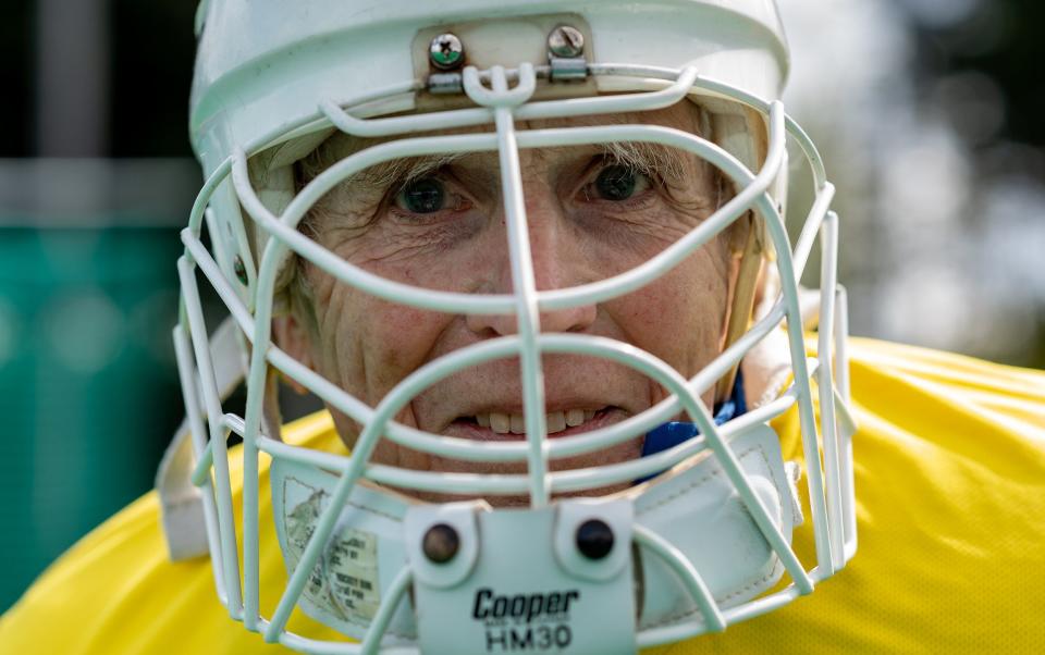 England Masters Over 80s Hockey Team play the Netherlands Over 80s team in an annual international match in Canterbury