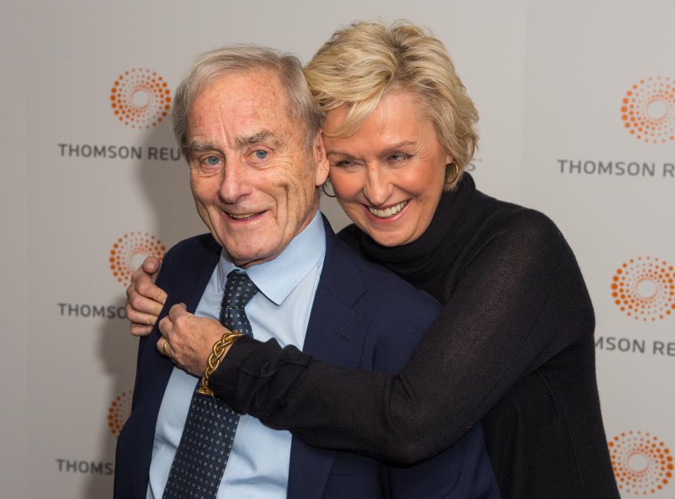 Evans and Tina Brown were married for almost 40 yearsPA