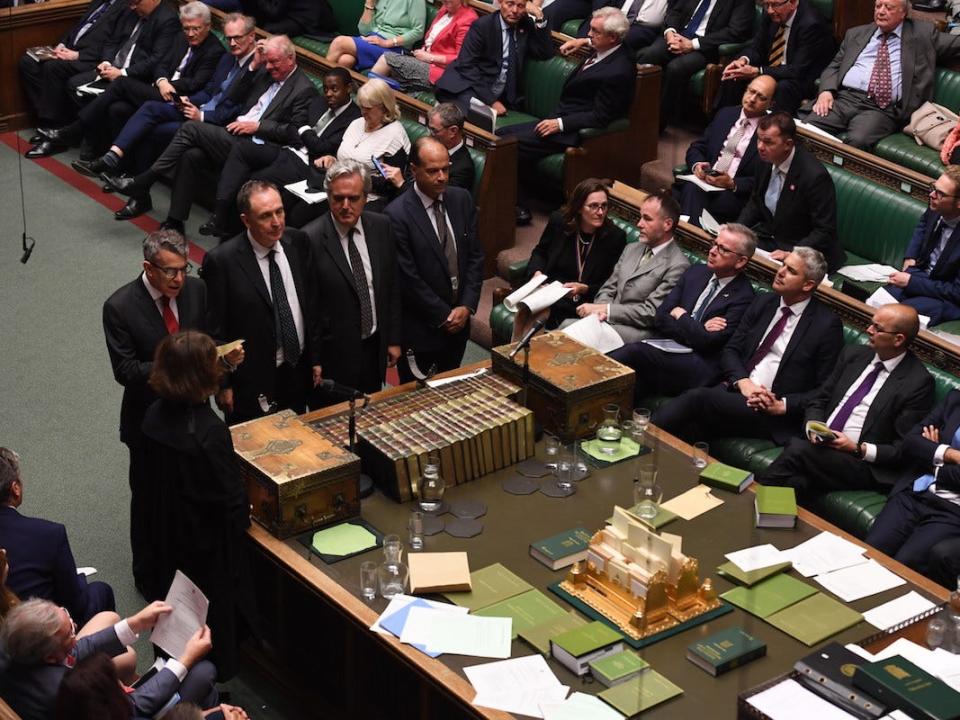 MPs in the House of Commons, September 5 2019.