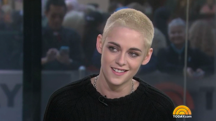 Kristen Stewart explained that the new hairstyle is for a role. (Photo: NBC)