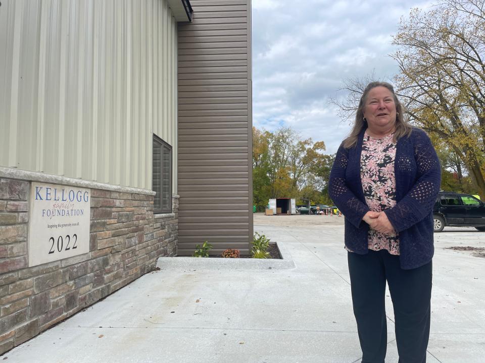 Recycle Livingston Executive Director Julie Cribley shows off the nonprofit's new building in Howell on Wednesday, Oct. 18, 2023.