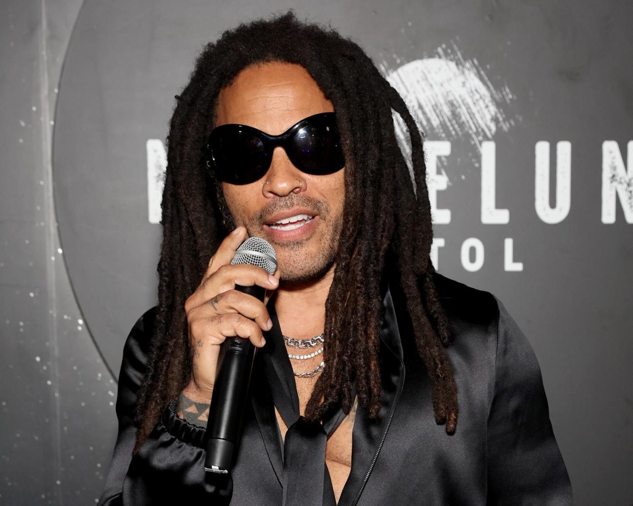 Lenny Kravitz attends as Lenny Kravitz Debuts Latest Venture – Nocheluna Sotol on October 12, 2022 in Brooklyn City