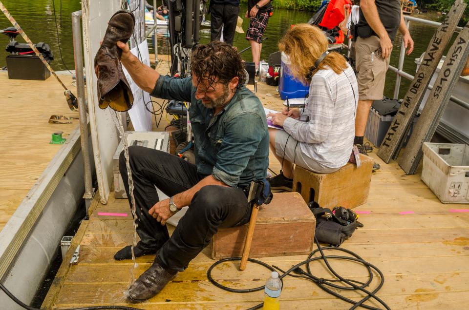 TWD 708 Andrew Lincoln BTS