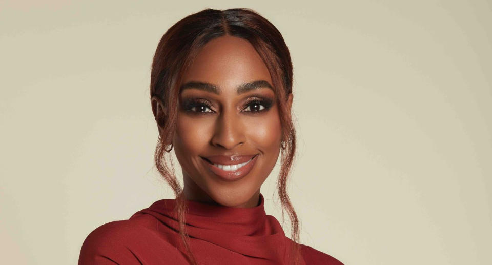 Alexandra Burke says initially she was 'too shy and embarrassed' to speak to her GP about her IBS symptoms. (Laura Lewis)