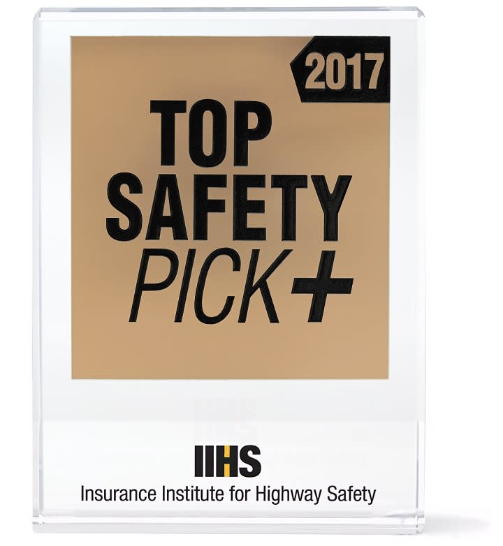 IIHS 2017 "Top Safety Pick+" award photo