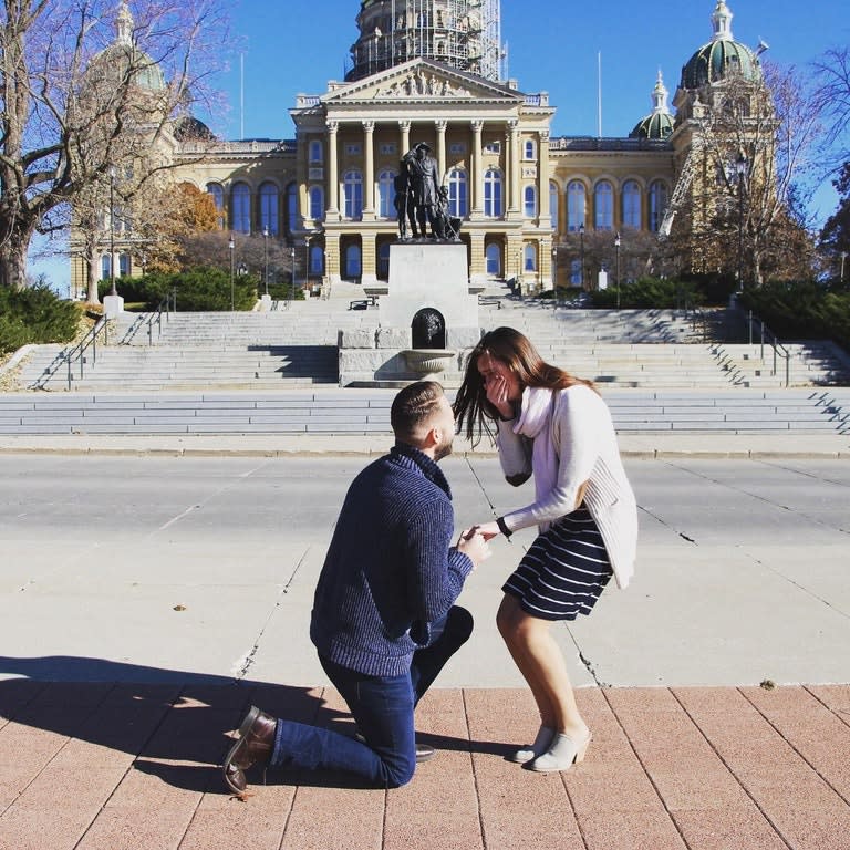 The couple’s engagement was sealed with a heart. (Photo: Reddit/Orion_91)