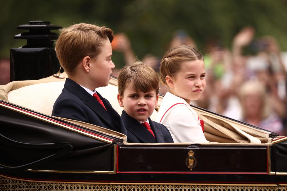 royal children trooping the colour