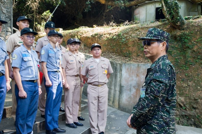 國防部副參謀總長丘樹華中將25日視導海軍馬祖基地指揮部。（軍聞社記者莊家宏攝）