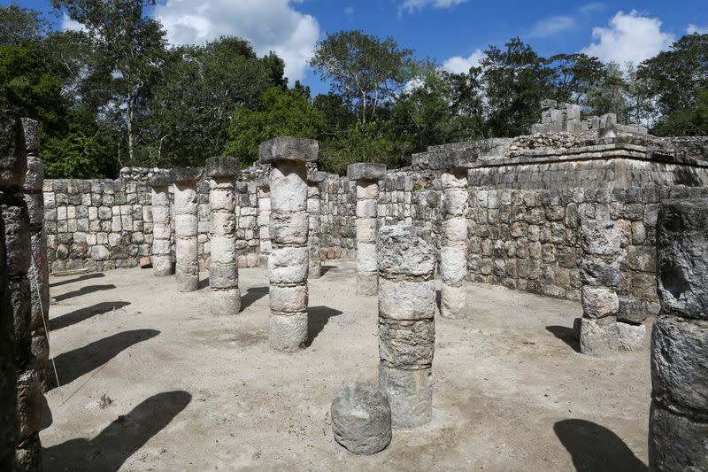 Media tour to Chichen Viejo at the archaeological site of Chichen Itza, in Piste