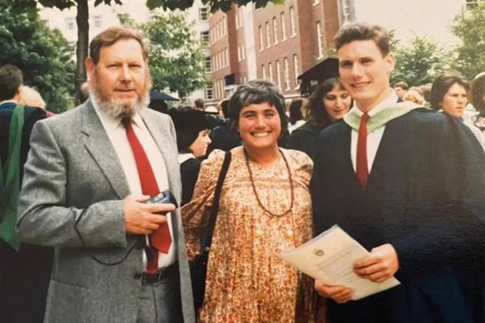 Influence: Starmer with his parents, Rodney and Josephine (Starmer family)