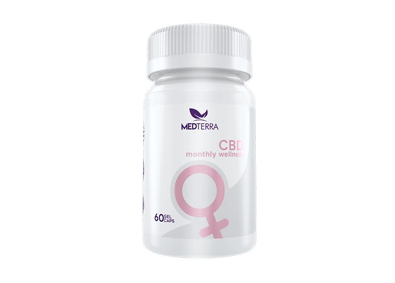 Don't let the packaging fool you. These <strong><a href="https://fave.co/2WjOKRy" target="_blank" rel="noopener noreferrer">CBD capsules are made of 25 milligrams of nearly pure CBD</a></strong> combined with valerian root, cramp bark and a touch of caffeine to naturally soothe period pains and cramps. For women who prefer to stay away from pain meds during their time of the month, these might be a preferred alternative. Real women who've used the product claim it's&nbsp; a "miracle product" that provides "so. much. relief." <strong><a href="https://fave.co/2WjOKRy" target="_blank" rel="noopener noreferrer">Get it at MedTerra for $70</a></strong>.