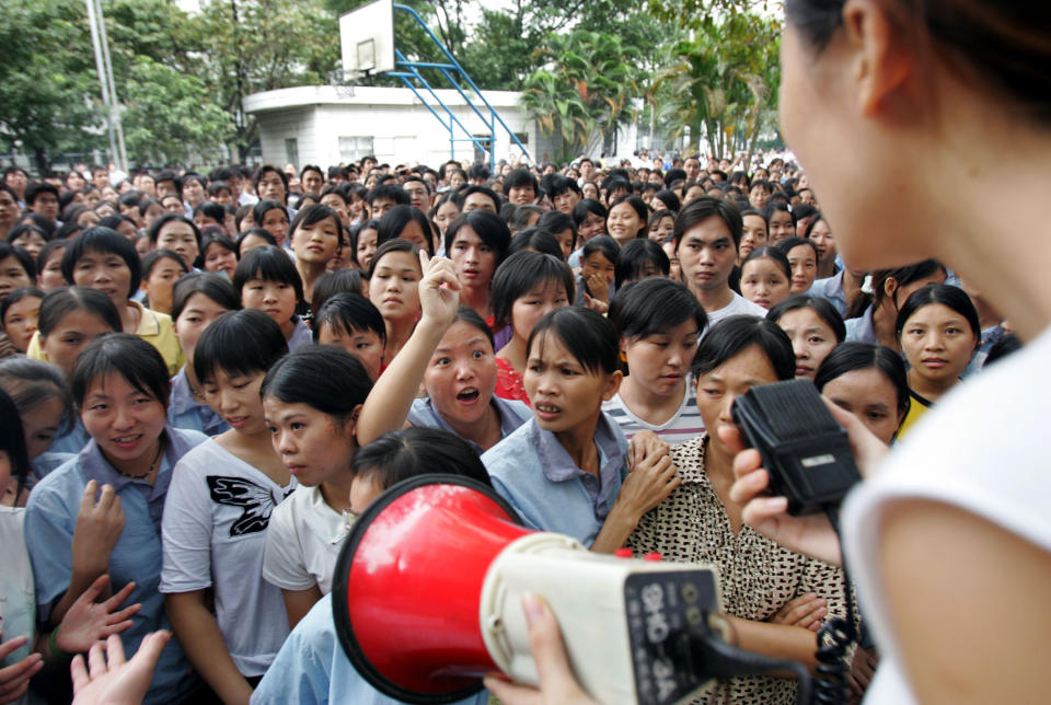 China is on par with Singapore and Afghanistan as one of the Asia-Pacific nations ranked as "repressive." Like those countries, Chinese enforcement of labor laws is extremely poor. 