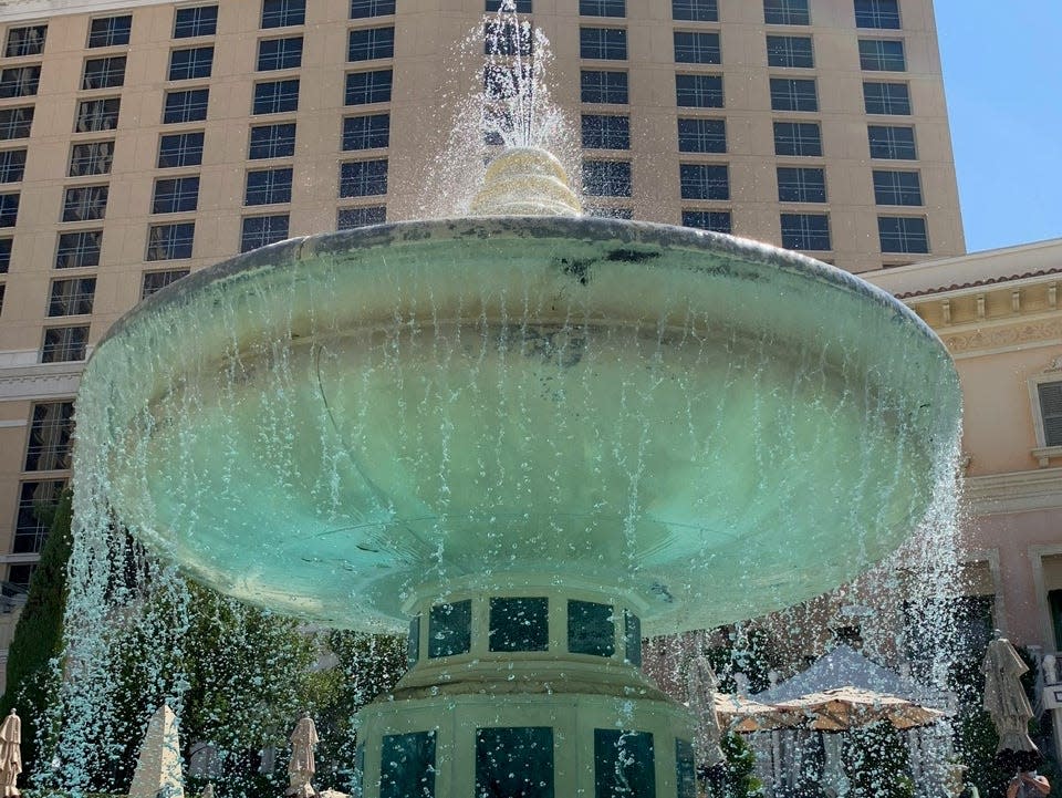 Fountain at Bellagio Hotel Pool.